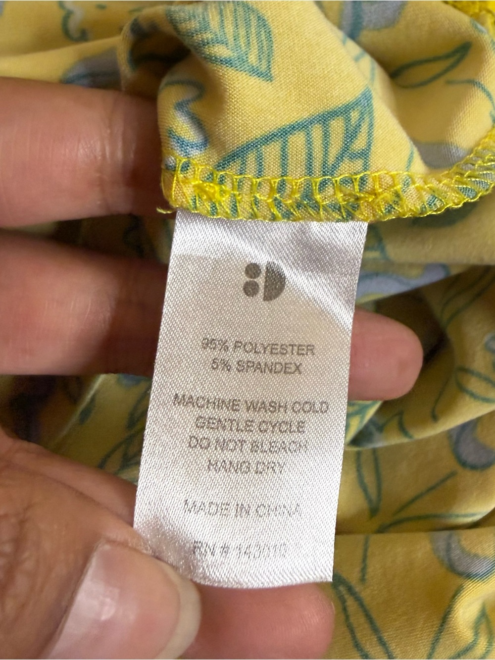 DotDotSmile Blue Floral Pattern Yellow Twirl Dress - Picture 6 of 6